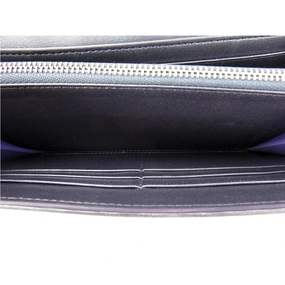 Dior Elegant Purple Quilted Wallet